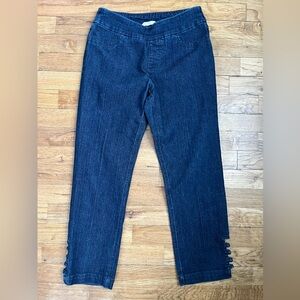 Soft Surroundings Tummy Control Dark Wash Cropped Stretch Women’s Jeans